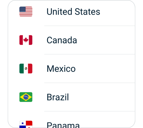 Kxswgj connect step 2, choose VPN server location